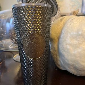 Starbucks oversees gold glitter studded tumbler